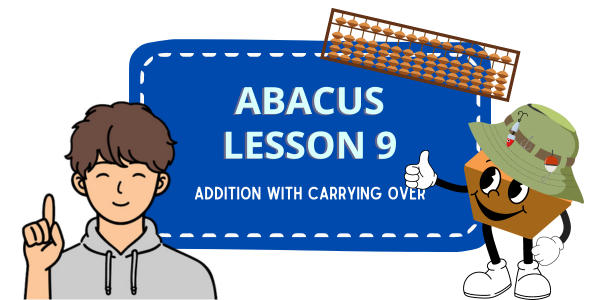 Abacus lesson: addition with carrying over